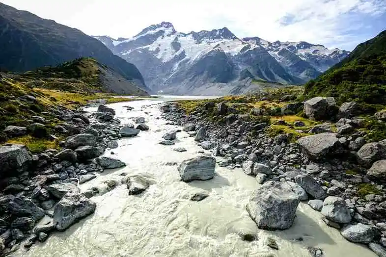 Hooker Valley Track: Short Walk & Lake In New Zealand